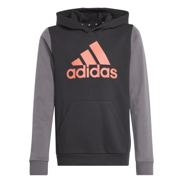 adidas Essentials Big Logo Colorblock Hoodie Kinder - schwarz/gra
