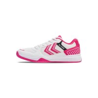 hummel All Court Handballschuhe - bright white/raspberry sorbet - 38.5
