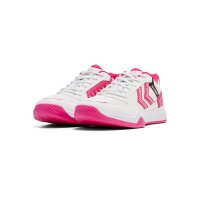hummel All Court Handballschuhe - bright white/raspberry sorbet - 38.5
