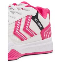 hummel All Court Handballschuhe - bright white/raspberry sorbet - 38.5