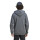 adidas Essentials 3-Streifen Full-Zip Hoodie Herren - grau/weiß - XL