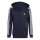 adidas Essentials 3-Streifen Fleece Full-Zip Hoodie Kinder - navy/weiß - 128