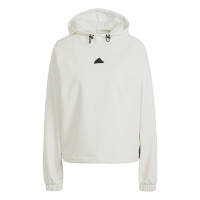 adidas City Escape Bungee Cord Hoodie Damen - weiß/schwarz - L