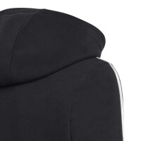 adidas Essentials 3-Streifen Fleece Full-Zip Hoodie Kinder - schwarz/weiß - 140