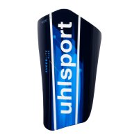uhlsport Super Lite Plus Schienbeinschoner - schwarz/blau/weiß-M