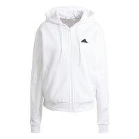 adidas Future Icons 3-Streifen Full-Zip Hoodie Damen - weiß/schwarz - M