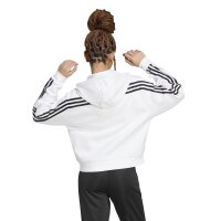 adidas Future Icons 3-Streifen Full-Zip Hoodie Damen - weiß/schwarz - M