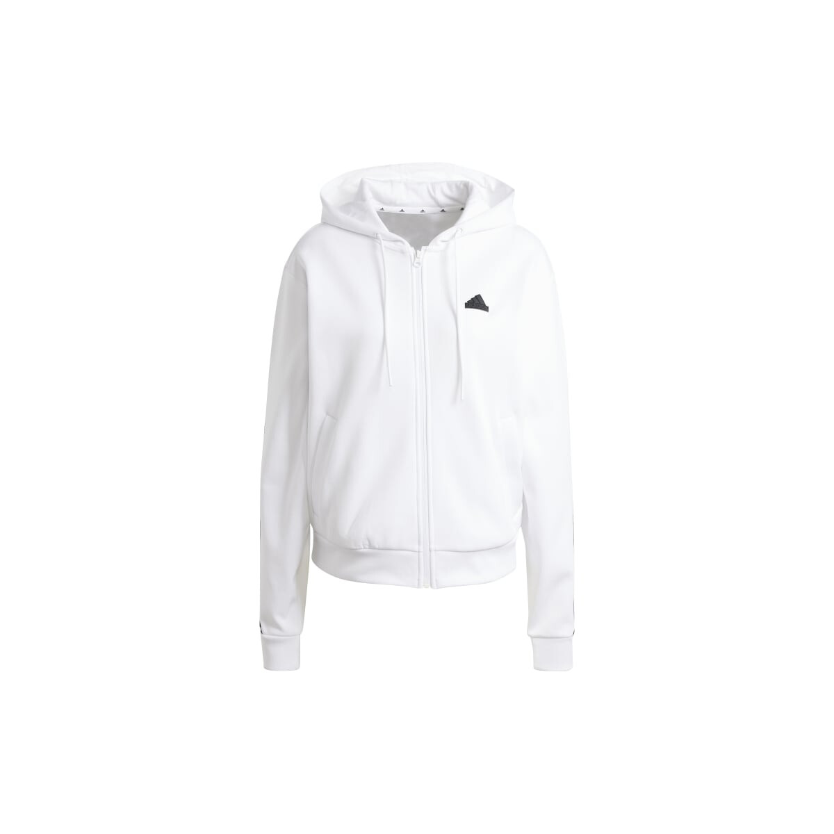 adidas Future Icons 3-Streifen Full-Zip Hoodie Damen weiß