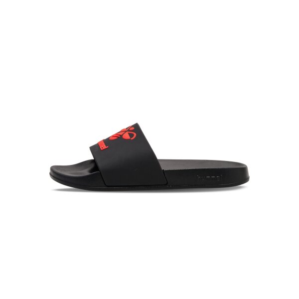 hummel Hml Essential Badelatschen - black/chinese red - 44