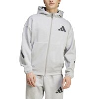 adidas Z.N.E. Full-Zip Hoodie Herren - grau/schwarz