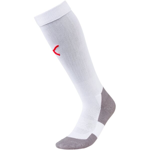 Puma teamLIGA Core Stutzen - weiß/rot