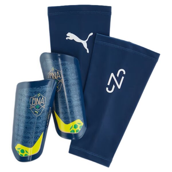 Puma Neymar JR BNA Ultra Light Sleeve Schienbeinschoner - blau/gelb - M