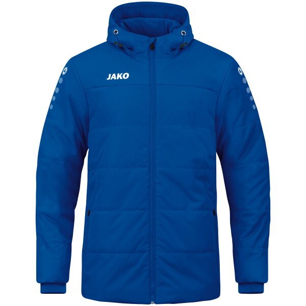Jako Coachjacke Team mit Kapuze - blau - 4XL