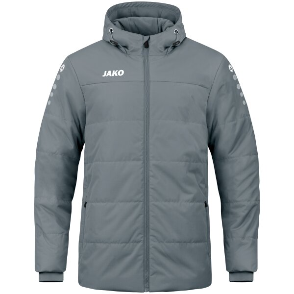 Jako Coachjacke Team mit Kapuze - grau - L