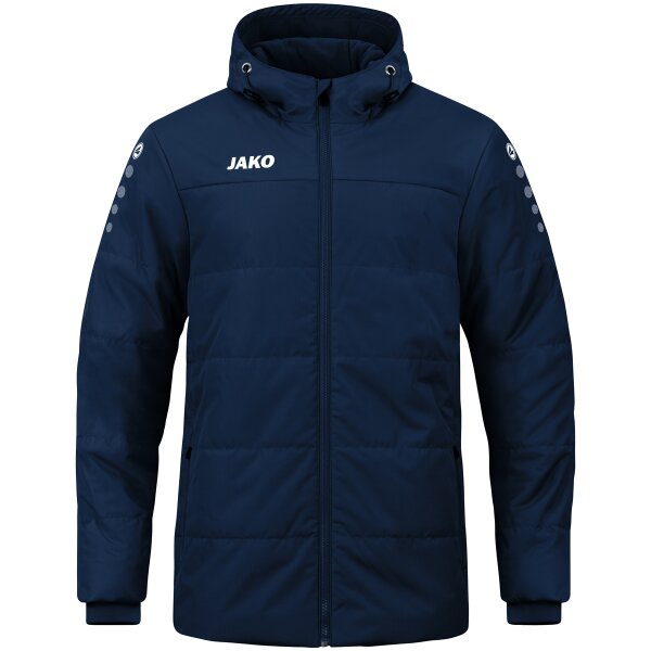 Jako Coachjacke Team mit Kapuze - blau - 3XL