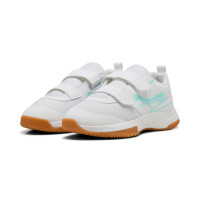 Puma Varion II Hallenschuhe Kinder - weiß/türkis-28