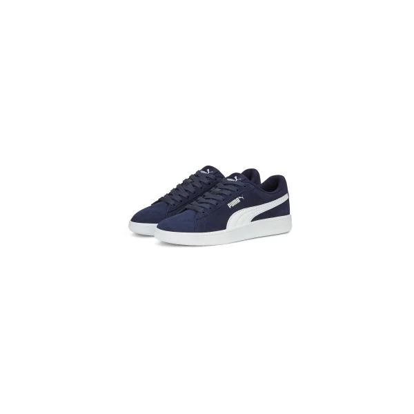 Puma Smash 3.0 Suede Sneaker Kinder - navy/weiß-35.5