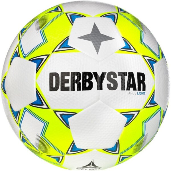 Derbystar Apus Light v24 Fußball Kinder - weiss/gelb/blau