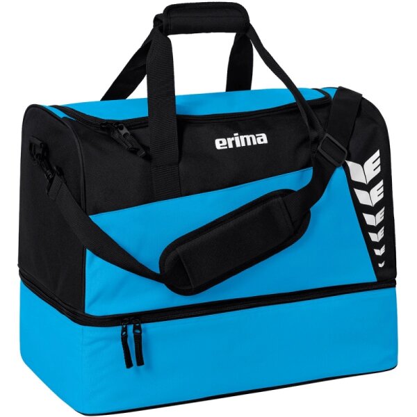 Erima Six Wings Sporttasche mit Bodenfach - curacao/schwarz - S