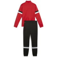 Puma teamRISE Trainingsanzug Kinder - rot/schwarz/weiß -116