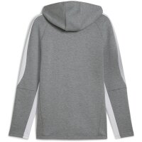 Puma teamEVOSTRIPE Full-Zip Hoodie Herren - grau/weiß-L