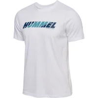 hummel Hmlgraphic Bold Logo Tee Herren - white