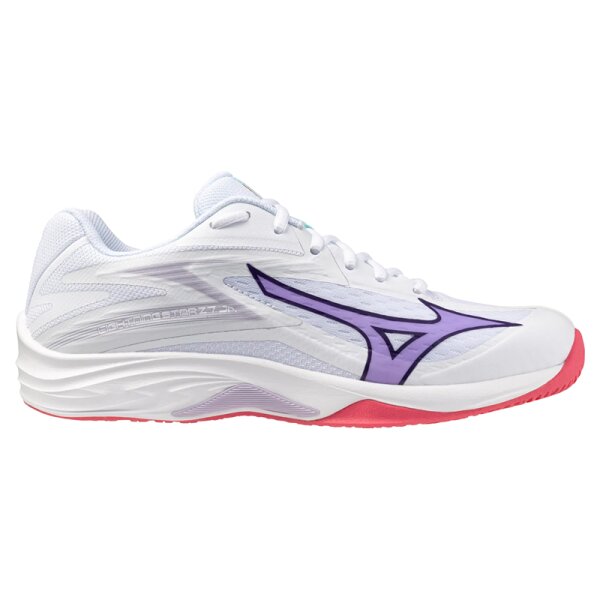 Mizuno Thunder Blade Z Hallenschuhe Damen - weiß/lila - 42.5