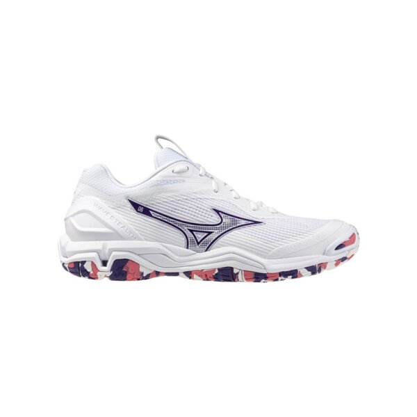 Mizuno Wave Stealth 6 Handballschuhe Damen - weiß/navy - 42.5