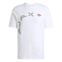 adidas Ajax Amsterdam Graphic T-Shirt Herren - weiß/rot/schwarz - M