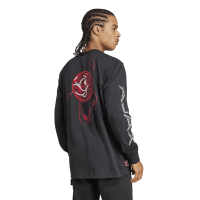 adidas Ajax Amsterdam Langarmshirt Herren - schwarz/rot/weiß - L