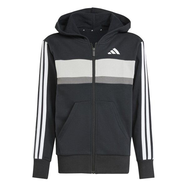 adidas Seasonal Essentials Tiberio 3-Streifen Jogginganzug Kinder - schwarz/weiß
