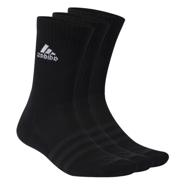 adidas Cushioned Crew Socken 3er Pack - schwarz - K2XL