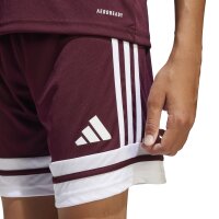 adidas Squadra 25 Shorts Kinder - dunkelrot/weiß