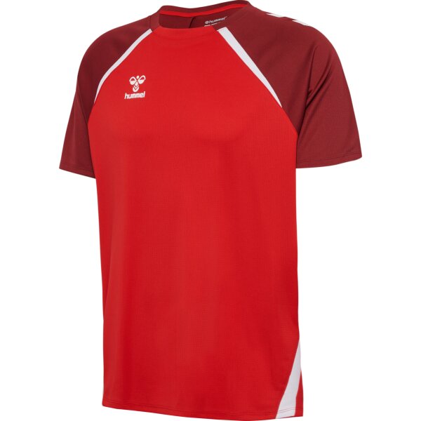 hummel Hmllead 2.0 Trikot S/S Herren - true red/maroon - L