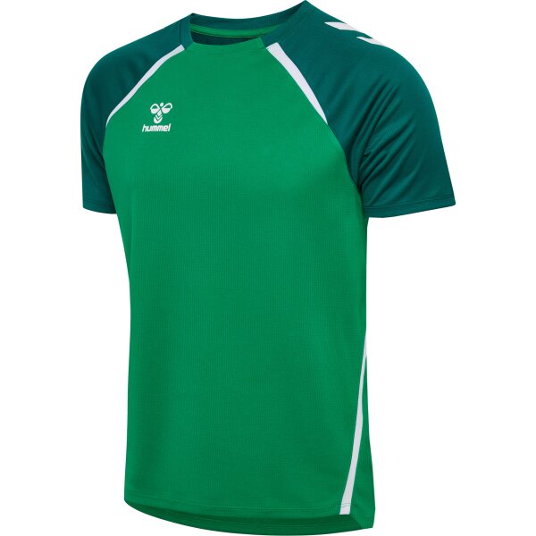 hummel Hmllead 2.0 Trikot S/S Herren - jelly bean/evergreen - 2XL