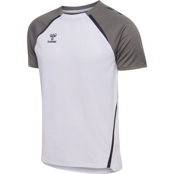 hummel Hmllead 2.0 Trikot S/S Herren - white/steel gray - 3XL