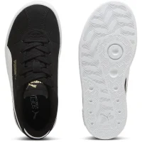 Puma Club II Sneaker Kinder - schwarz/weiß/gold
