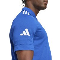 adidas Squadra 25 Cotton Poloshirt Herren - blau/weiß