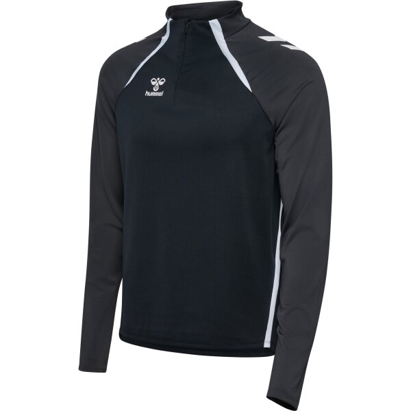 hummel Hmllead 2.0 Half Zip Herren - black/asphalt - S