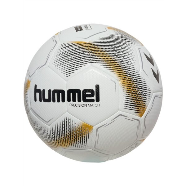 hummel Hmlprecision Match Fußball - white/black/gold