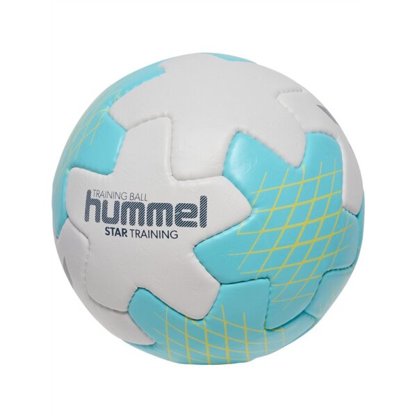 hummel Hmlstar Training Handball - off white/light blue/yellow -