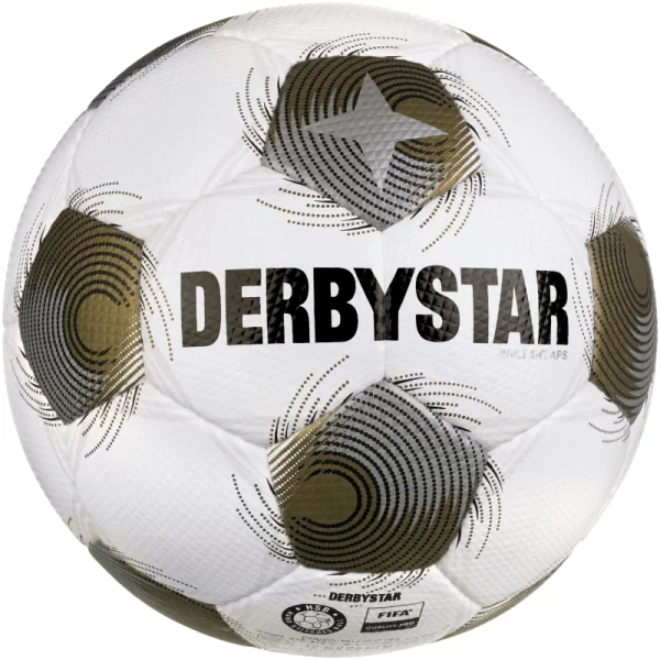Derbystar Brillant APS v25 Fußball - weiss/gold/silber