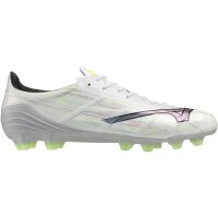 Mizuno Alpha II Pro FG Fußballschuhe Unisex - silber/grün/schwarz/lila