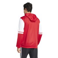 adidas Squadra 25 Full-Zip Hoodie Herren - rot/weiß