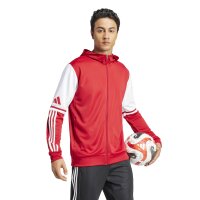 adidas Squadra 25 Full-Zip Hoodie Herren - rot/weiß