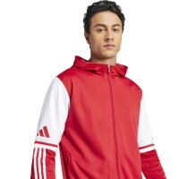 adidas Squadra 25 Full-Zip Hoodie Herren - rot/weiß