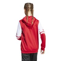 adidas Squadra 25 Full-Zip Hoodie Kinder - rot/weiß
