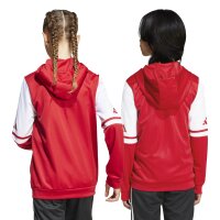 adidas Squadra 25 Full-Zip Hoodie Kinder - rot/weiß