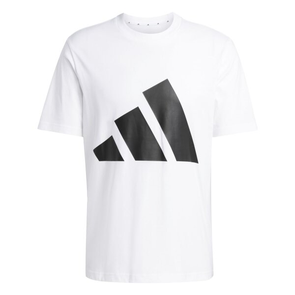 adidas Essentials Big Logo T-Shirt Herren - weiß/schwarz - L