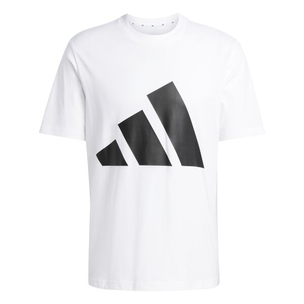 adidas Essentials Big Logo T-Shirt Herren - weiß/schwarz - XL